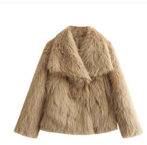 women plush winter coat casual wear