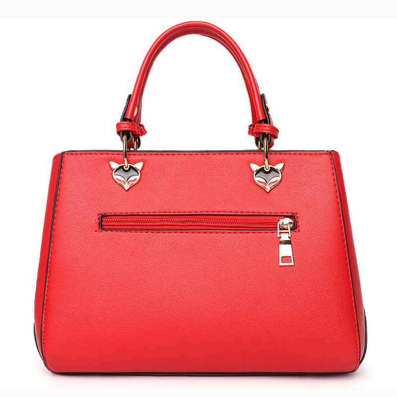 Women Patchwork Handbag PU Leather