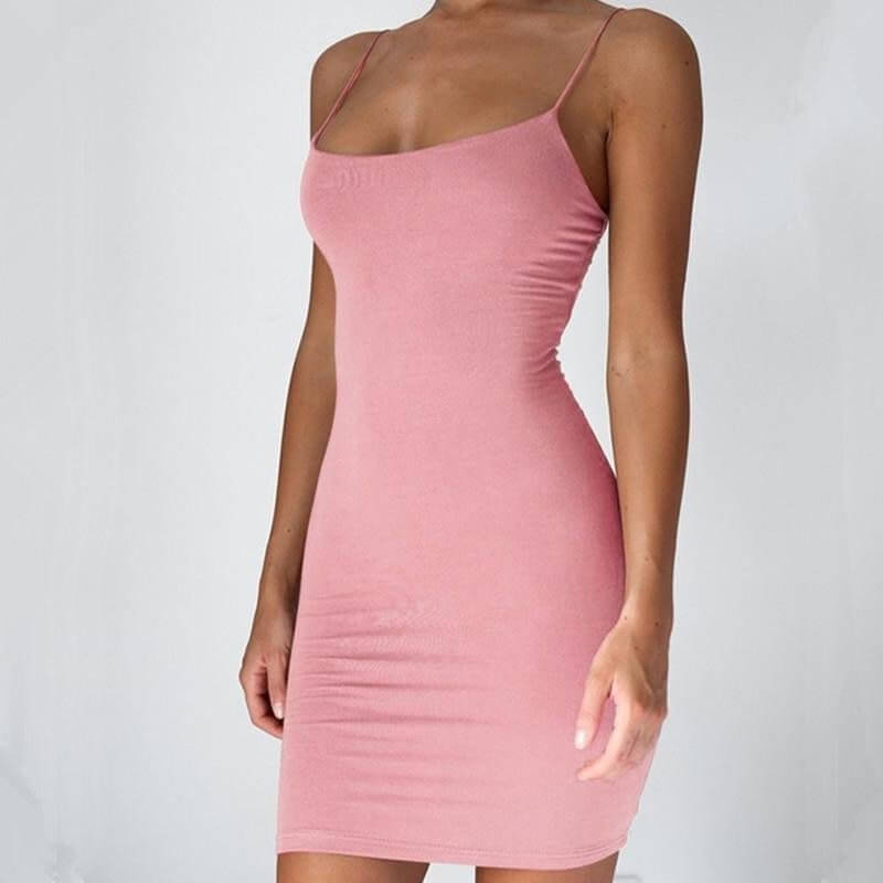 Women Halter Tight Fit Dress Bodycon