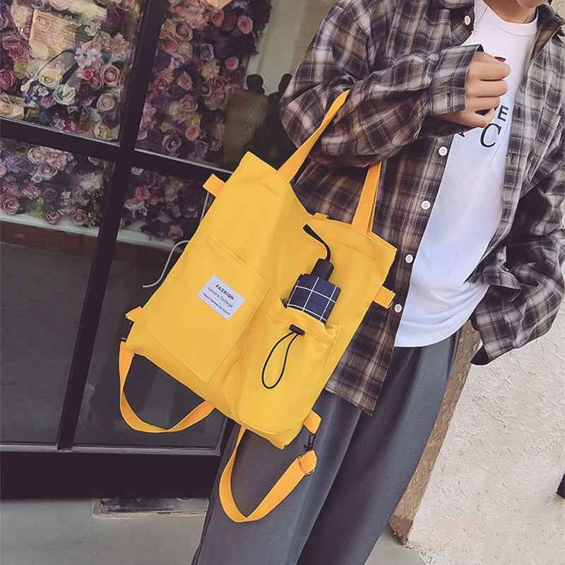 Harajuku canvas bags for students