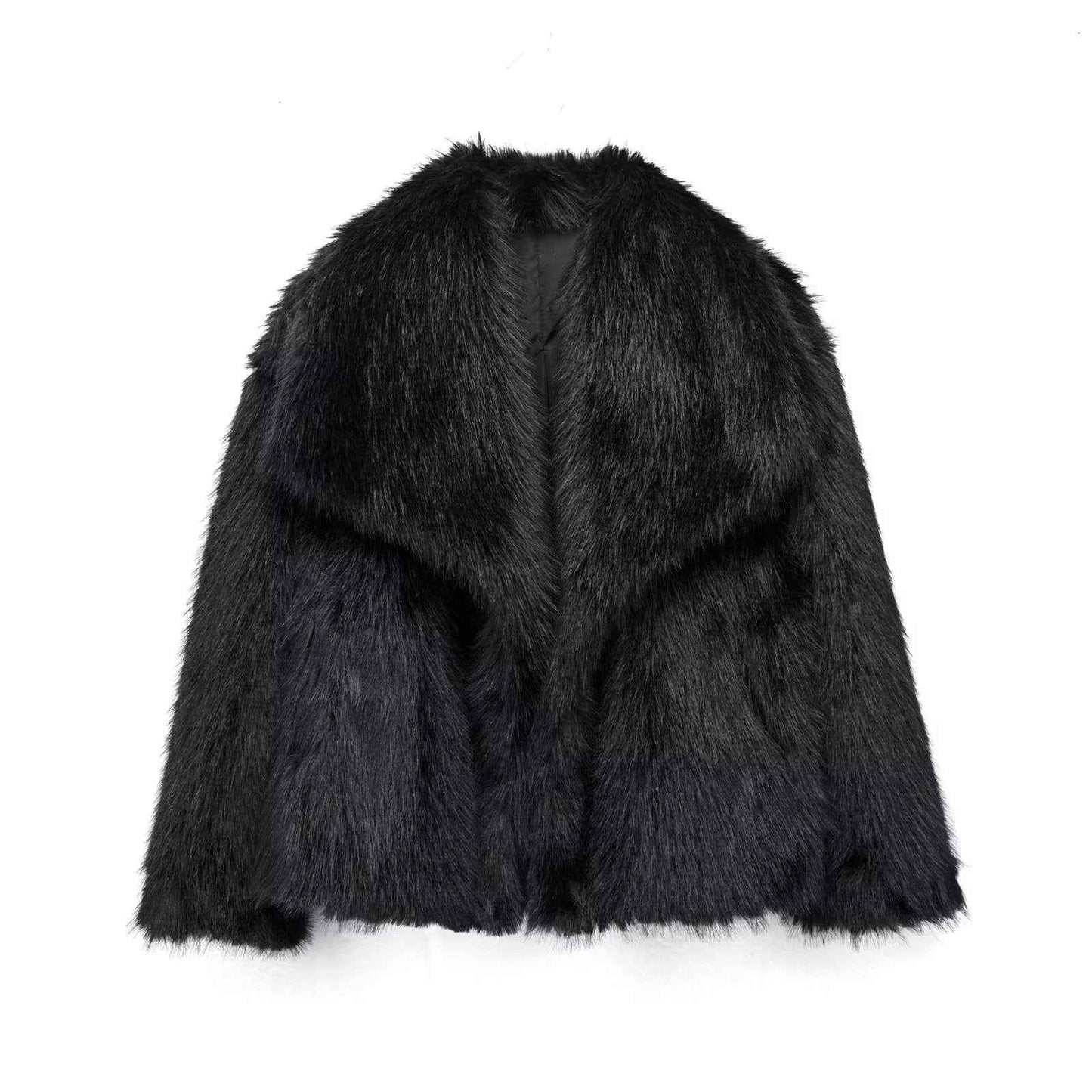 women plush winter coat casual wear