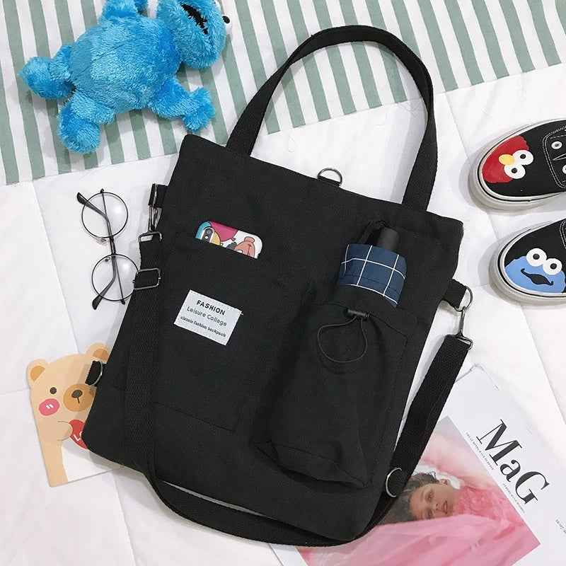 Harajuku canvas bags for students
