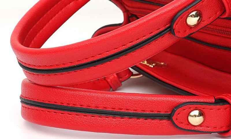 Women Patchwork Handbag PU Leather