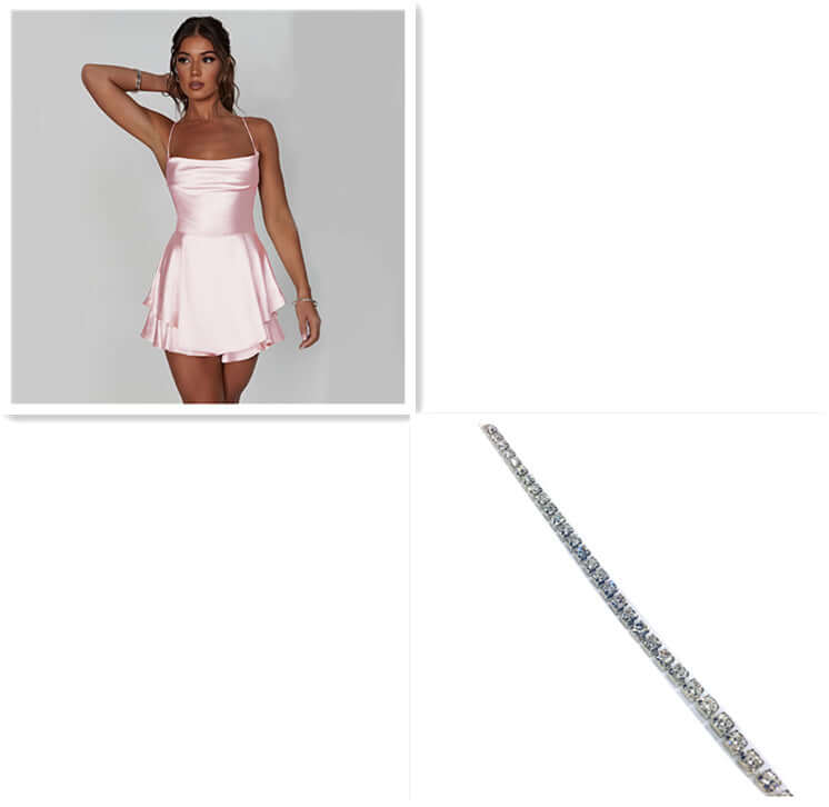 Women Suspender Skirt High Waist
