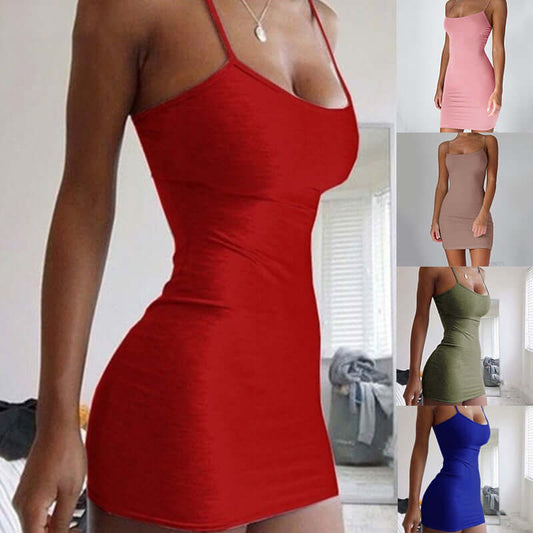 Women Halter Tight Fit Dress Bodycon