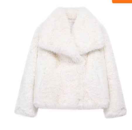 women plush winter coat casual wear