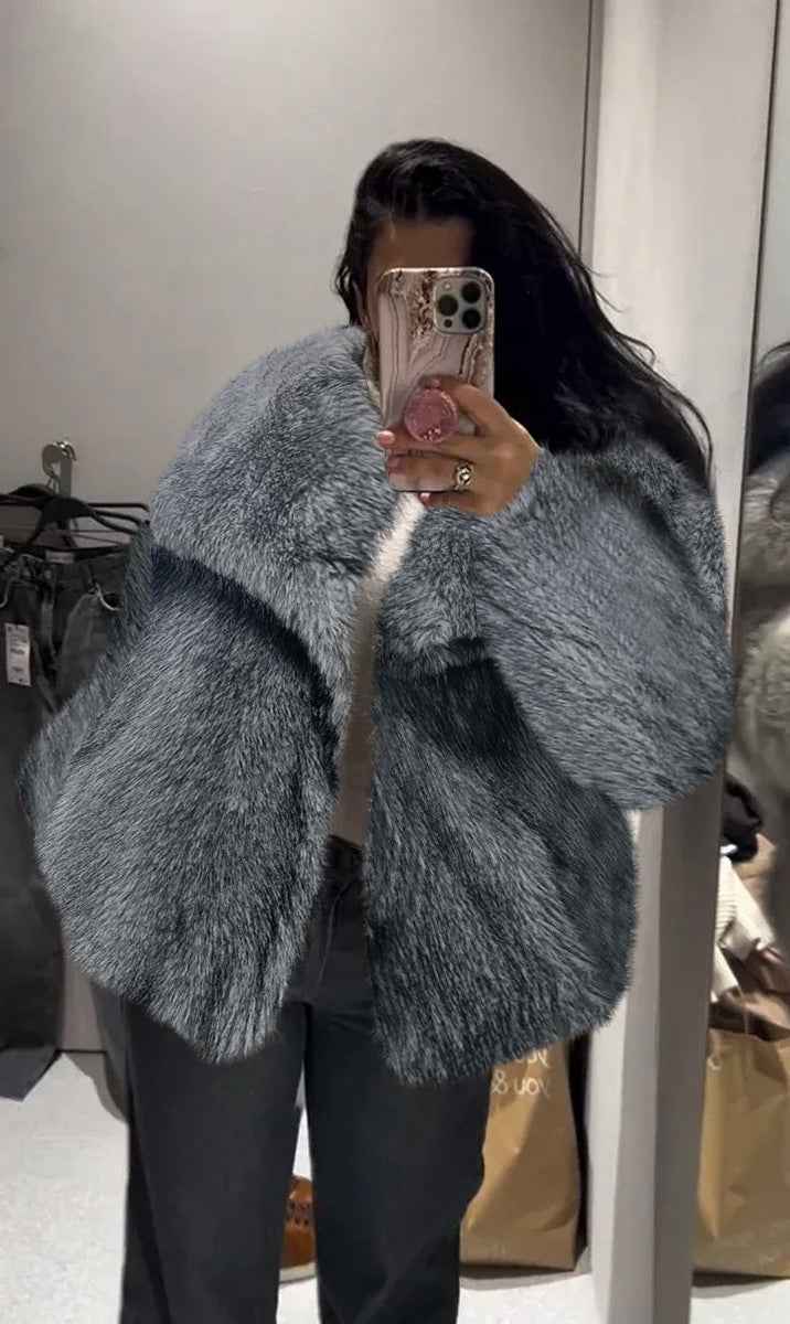women plush winter coat casual wear