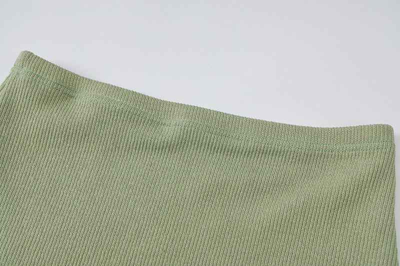 Slim Fit Tube Top with Tie-Back Skirt