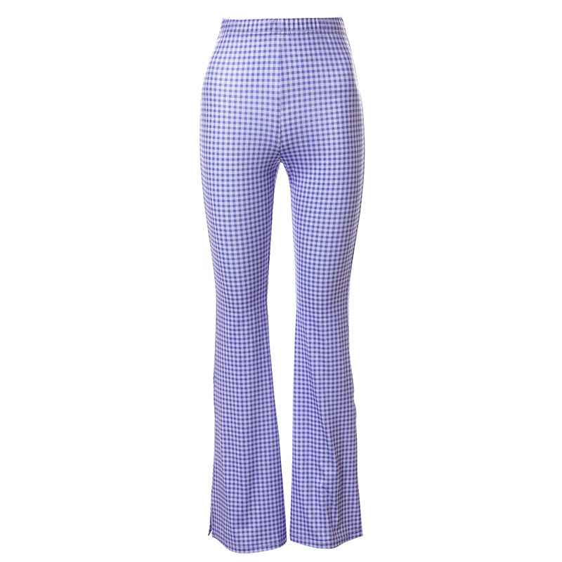 Geometric Print High Rise Waist Crossbody Casual Ladies' Trousers