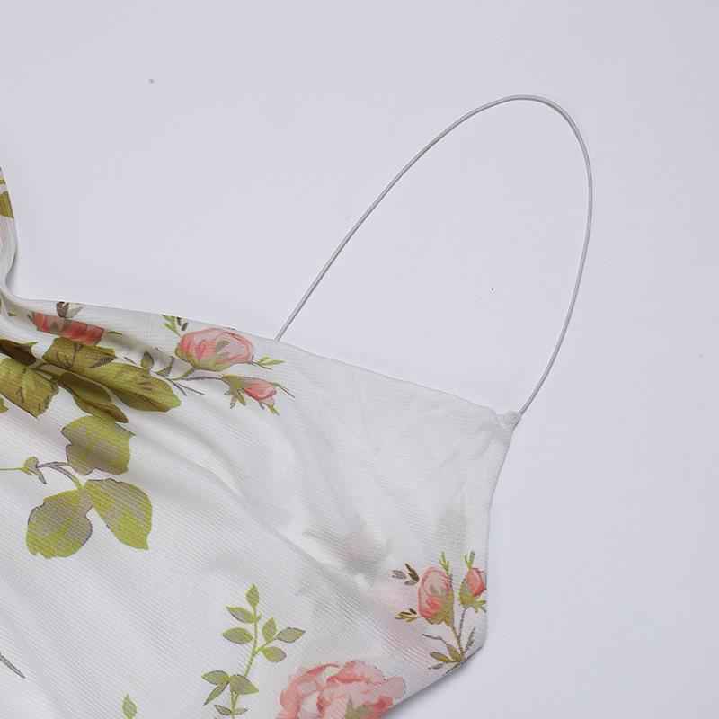 Boho Breeze Knit Retro Floral Gown