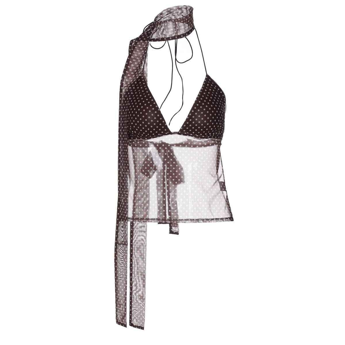 Polka Dot Deep V-Strap Small Sling