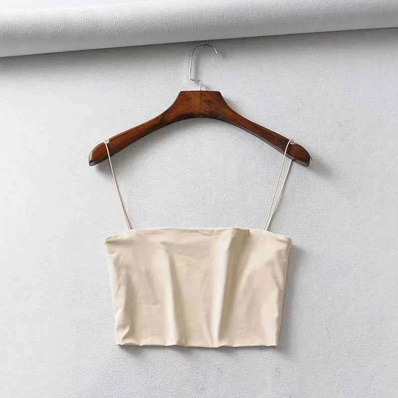 Women Summer Crop Top Sleeveless