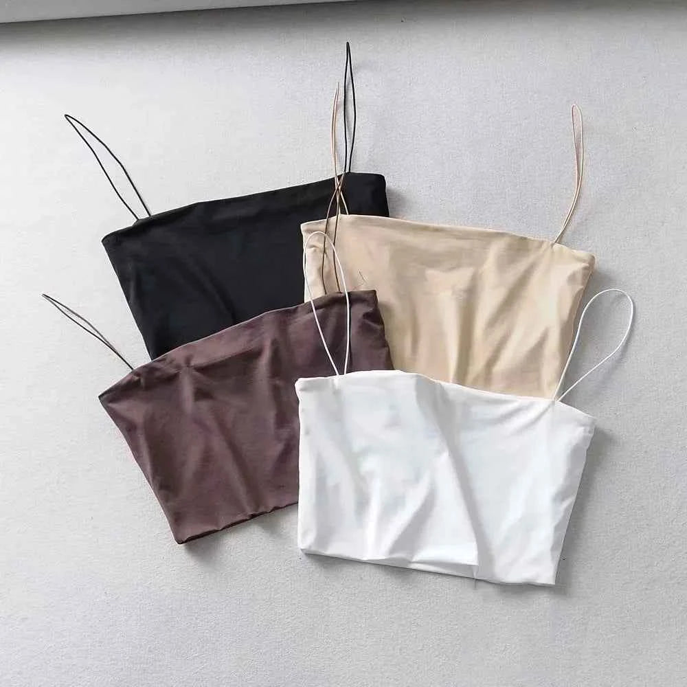 Women Summer Crop Top Sleeveless