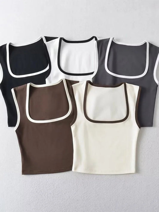 Women Camisole Crop Top Sleeveless