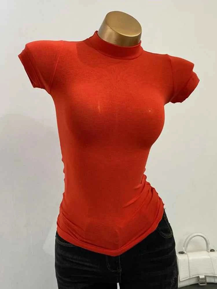 Women Slim Fit T Shirt Korean Top