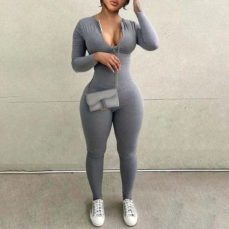 Women Autumn Jumpsuit Long Sleeve