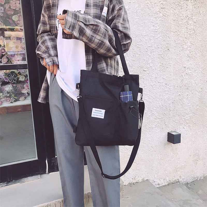 Harajuku canvas bags for students