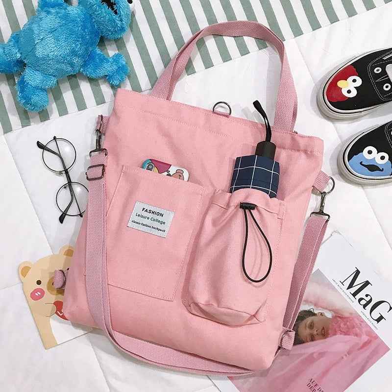 Harajuku canvas bags for students