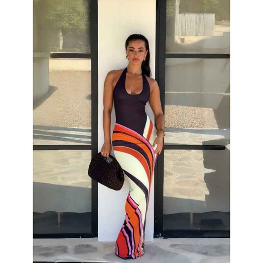 Wind slim long dress