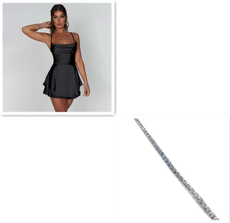 Women Suspender Skirt High Waist