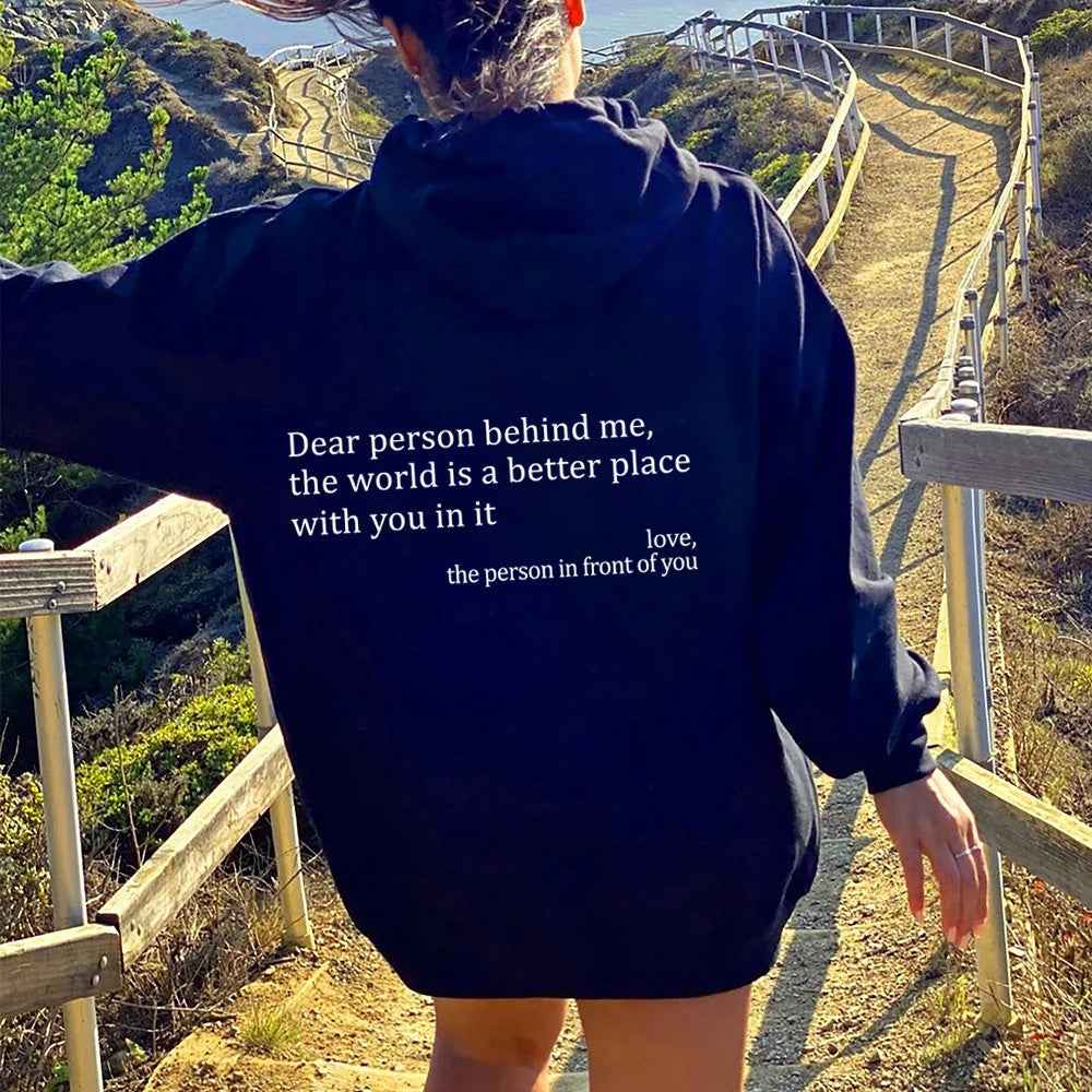 printed pullover hoodie for women