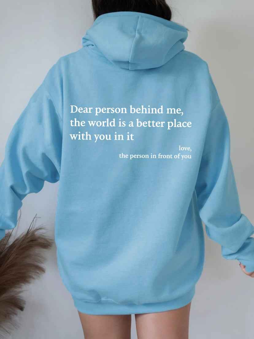 printed pullover hoodie for women