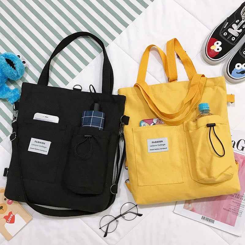 Harajuku canvas bags for students