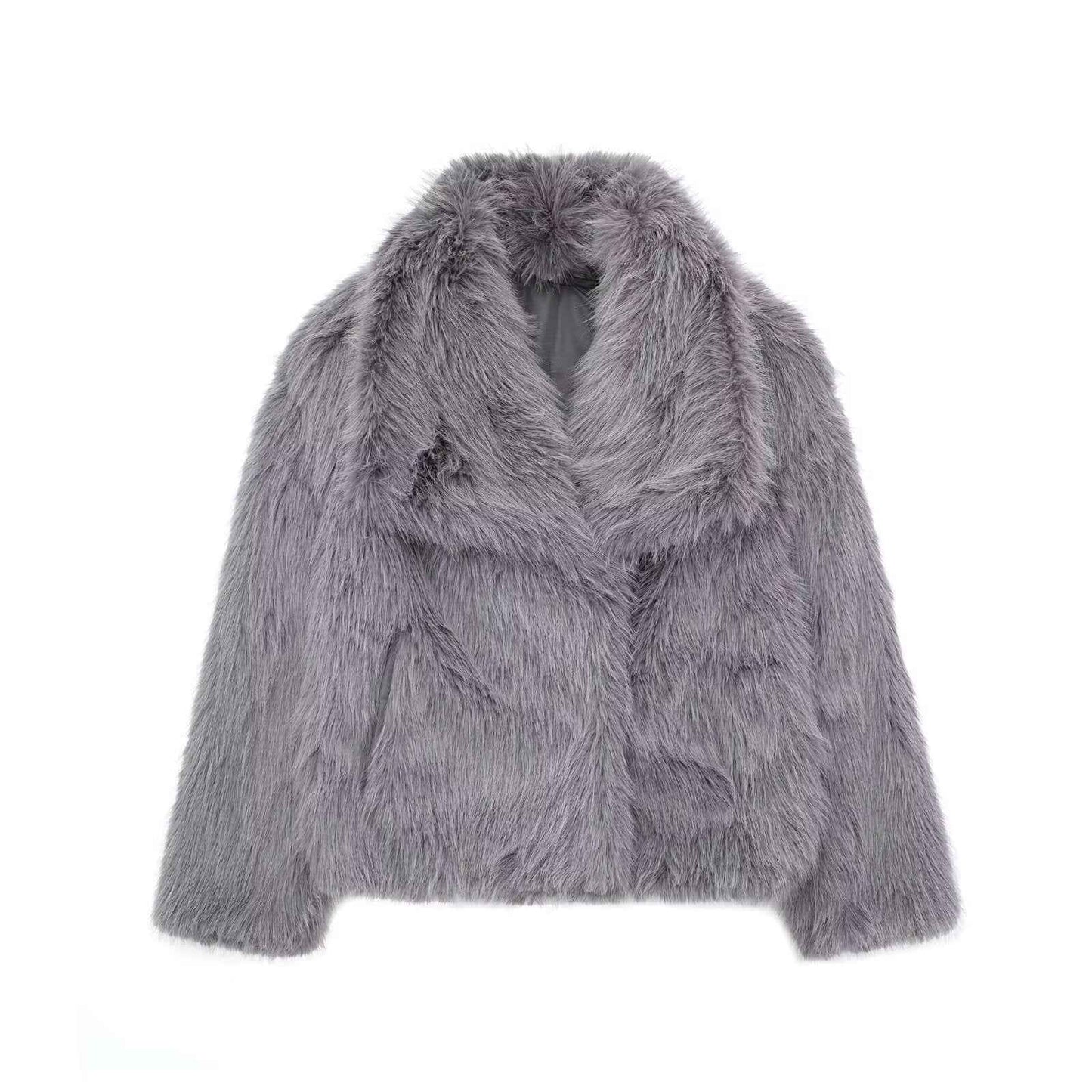 women plush winter coat casual wear