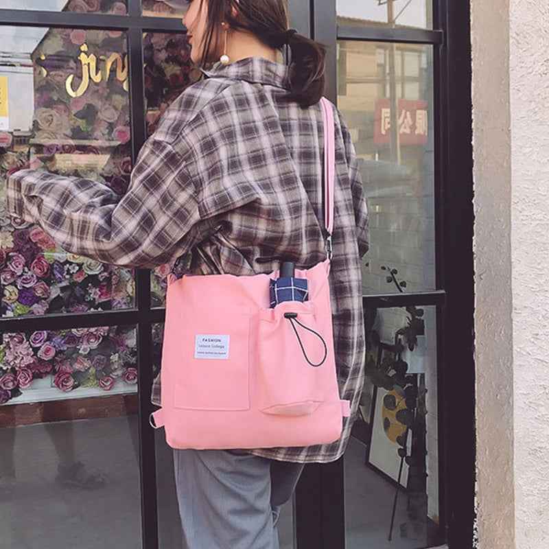 Harajuku canvas bags for students