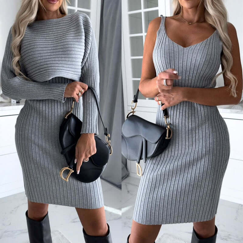 Women Striped Suit Two Piece Set