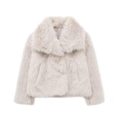 women plush winter coat casual wear