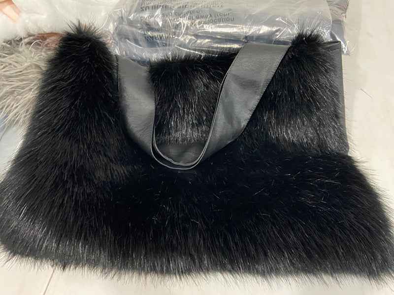 Women Plush Fur Handbag Large Bag