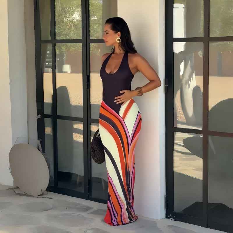 Wind slim long dress